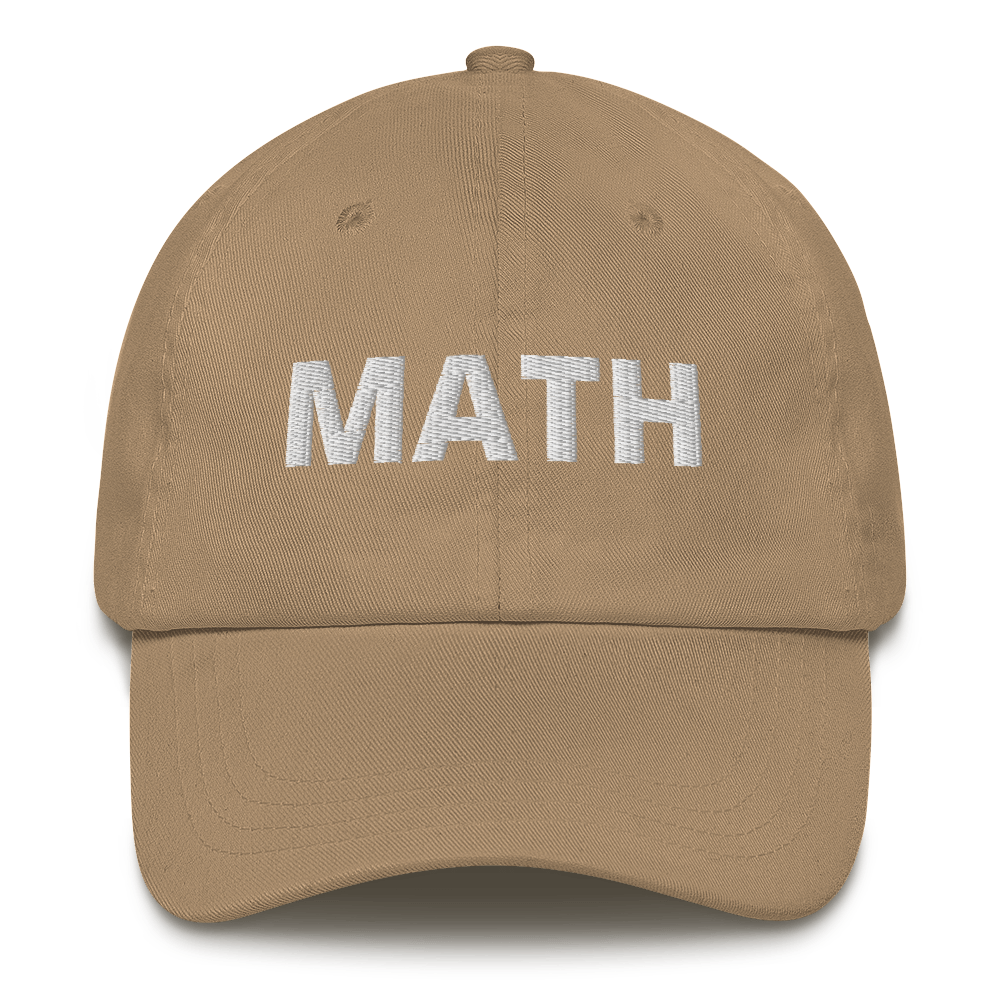 Math hat / math cap / math Dad hat