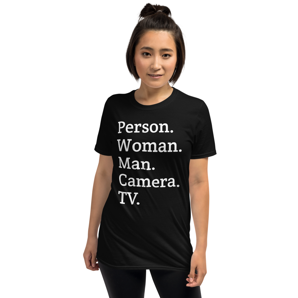 person woman man camera tv / person woman man camera tv Short-Sleeve Unisex T-Shirt
