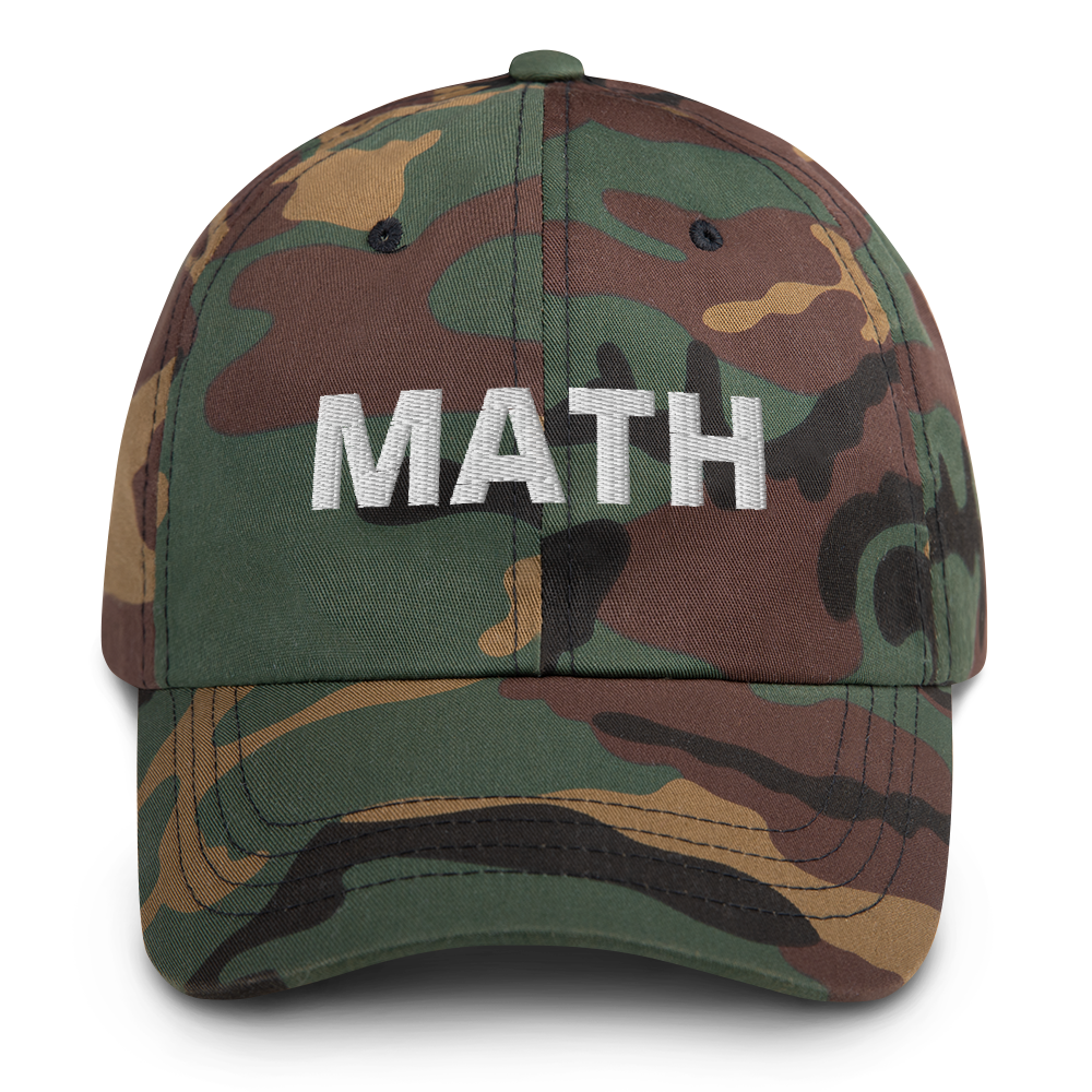 Math hat / math cap / math Dad hat