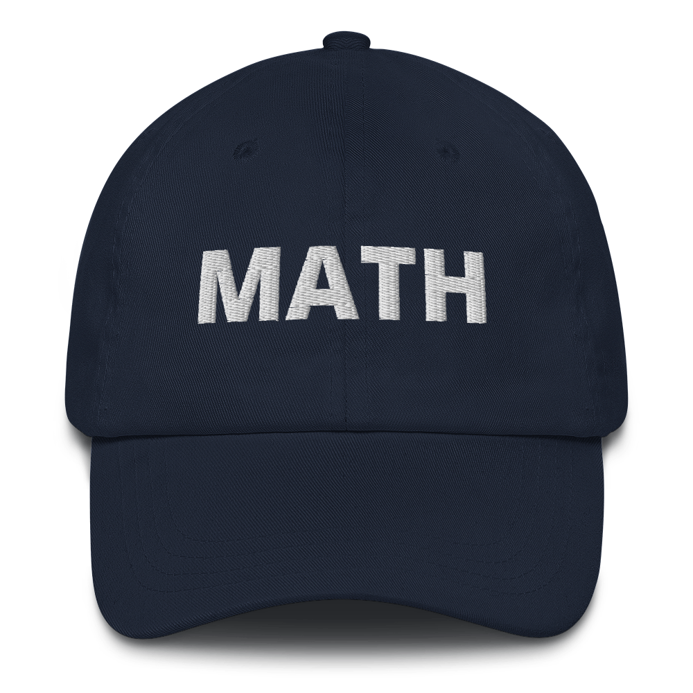 Math hat / math cap / math Dad hat