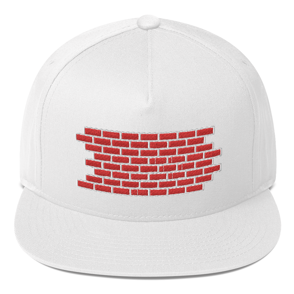 brick by brick hat / brick by brick Flat Bill Cap