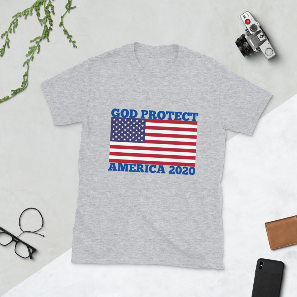 God PROTECT America 2020 t-shirt / America t-shirt / Short-Sleeve Unisex T-Shirt