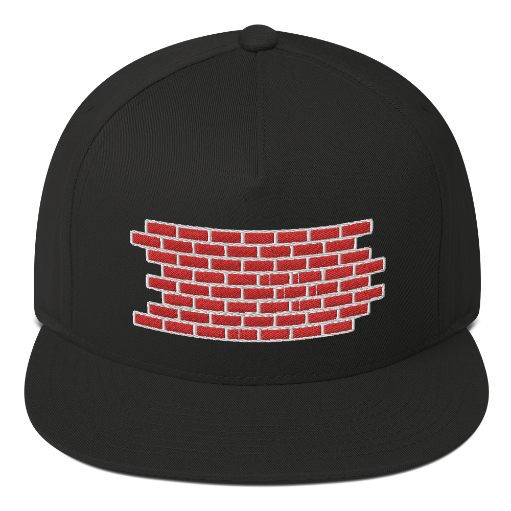 brick by brick hat / brick by brick Flat Bill Cap