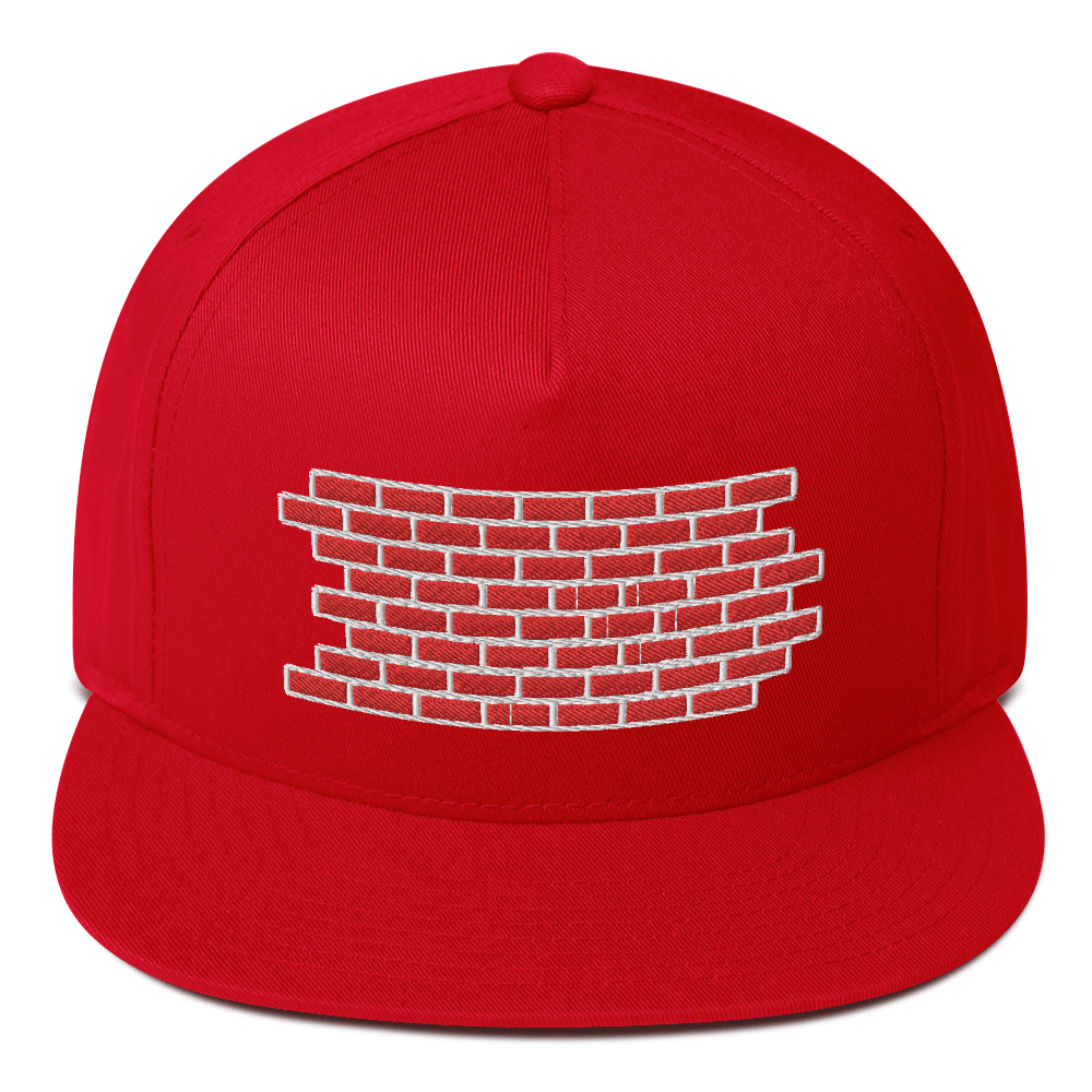 brick by brick hat / brick by brick Flat Bill Cap