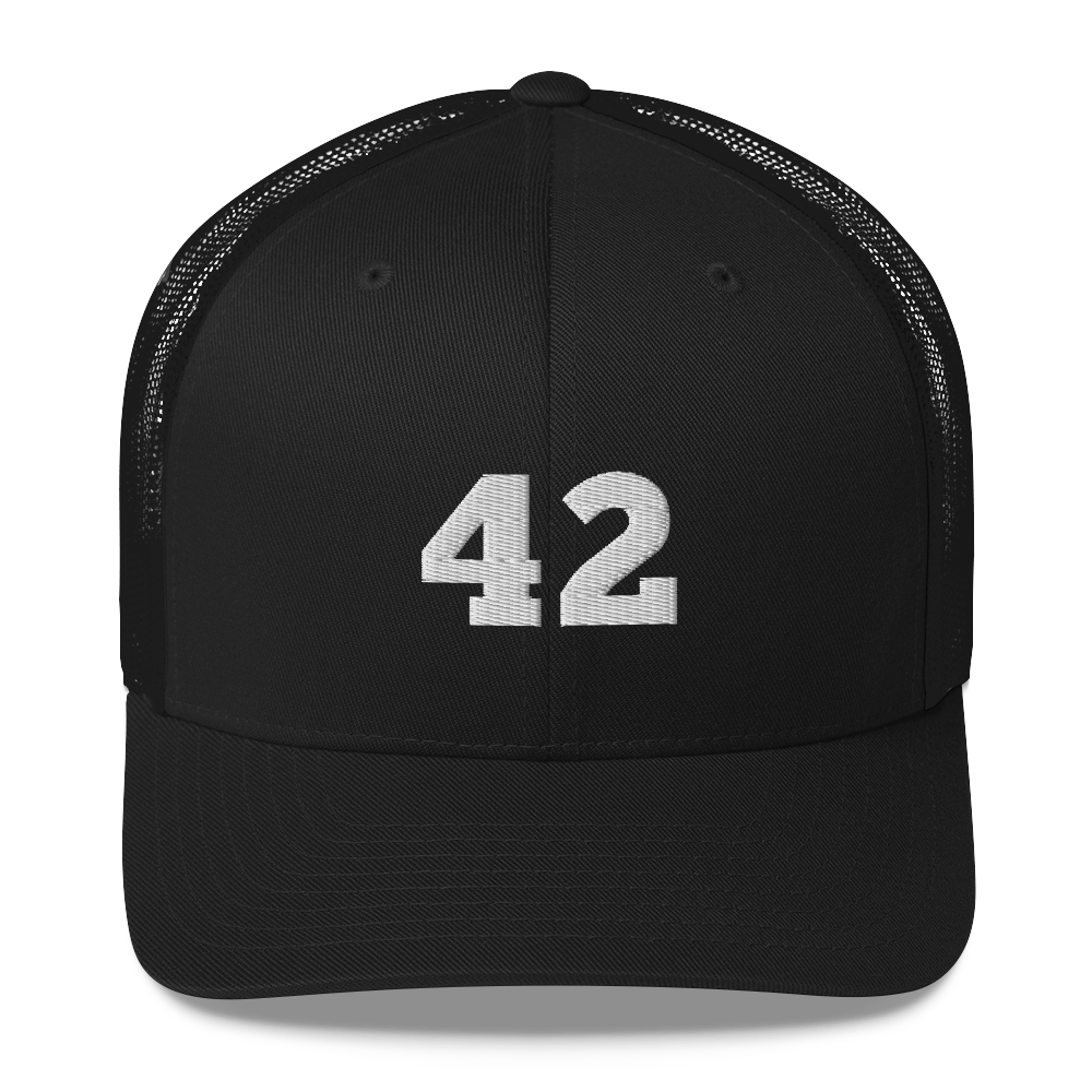 Chadwick Boseman 42 hat / Black Panther hat / 42 hat / Trucker Cap