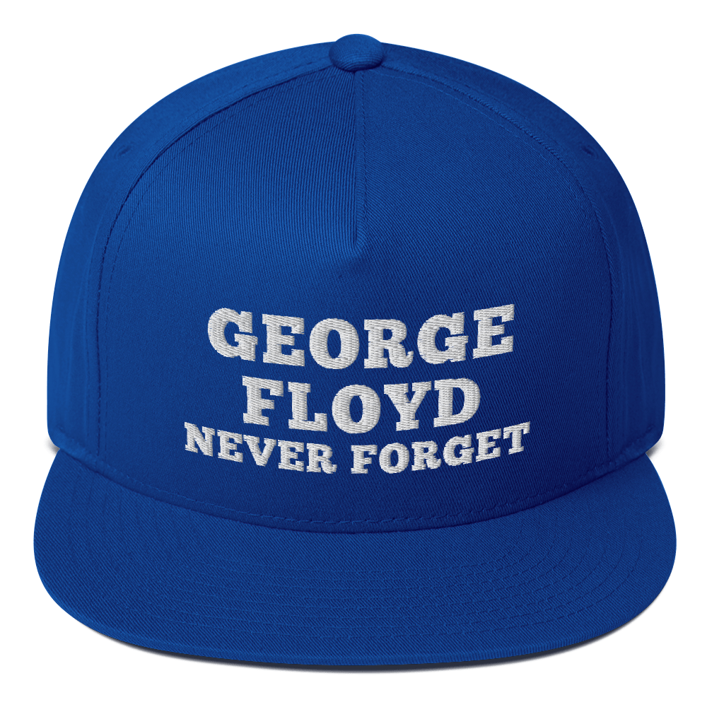 George floyd never forget hat / George floyd hat / Flat Bill Cap