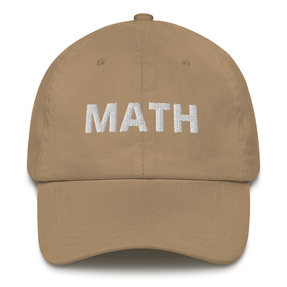 Math hat / yang hat / Math Dad hat