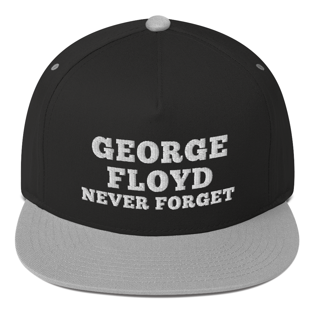 George floyd never forget hat / George floyd hat / Flat Bill Cap