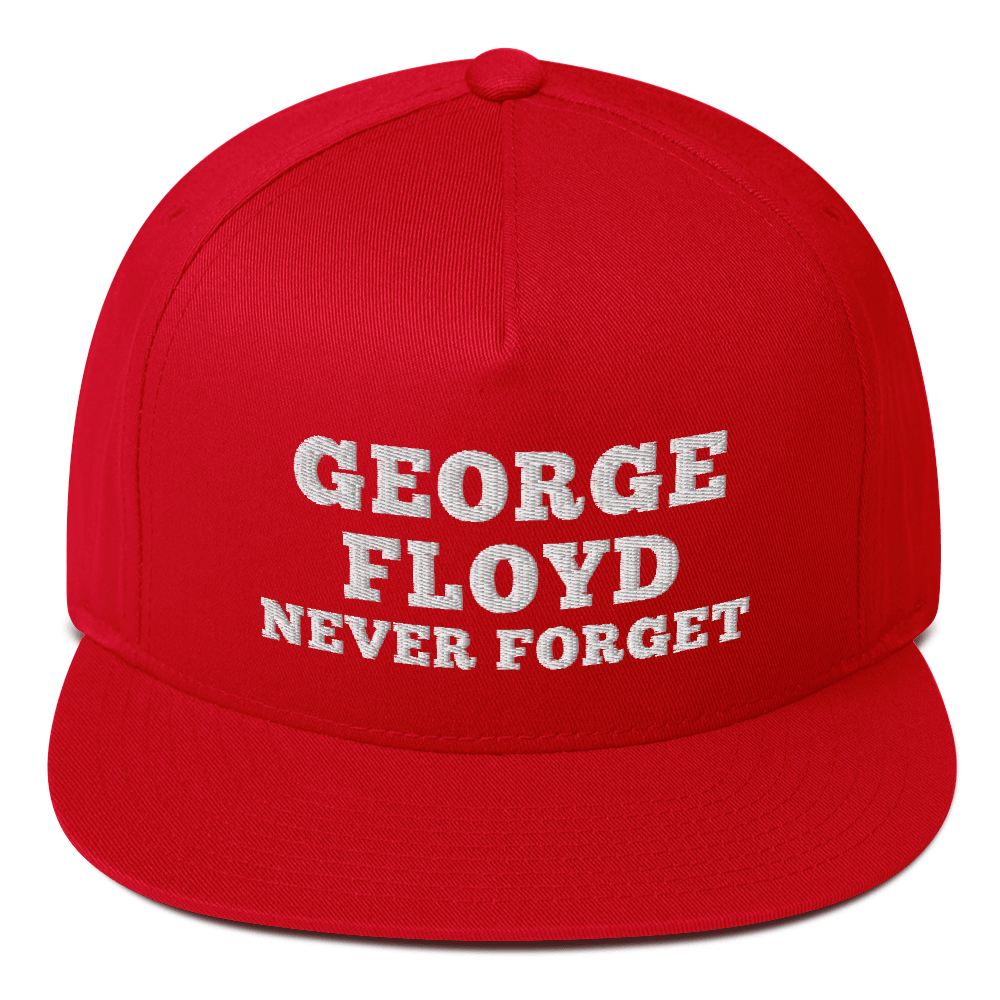 George floyd never forget hat / George floyd hat / Flat Bill Cap