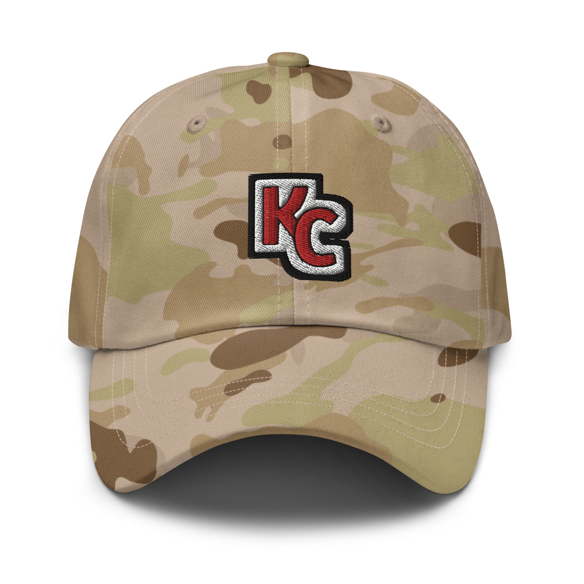 Chiefs Camo Hat / Kc Hat / Kansas City Chiefs Multicam dad hat