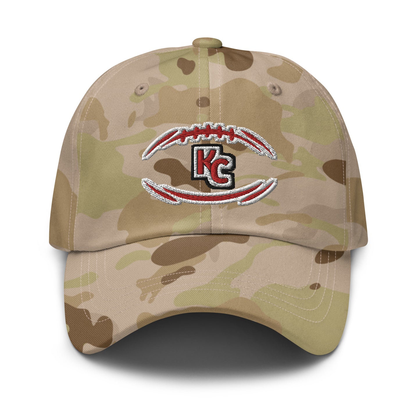 Chiefs Camo Hat / Kc Hat / Kansas City Chiefs Multicam dad hat