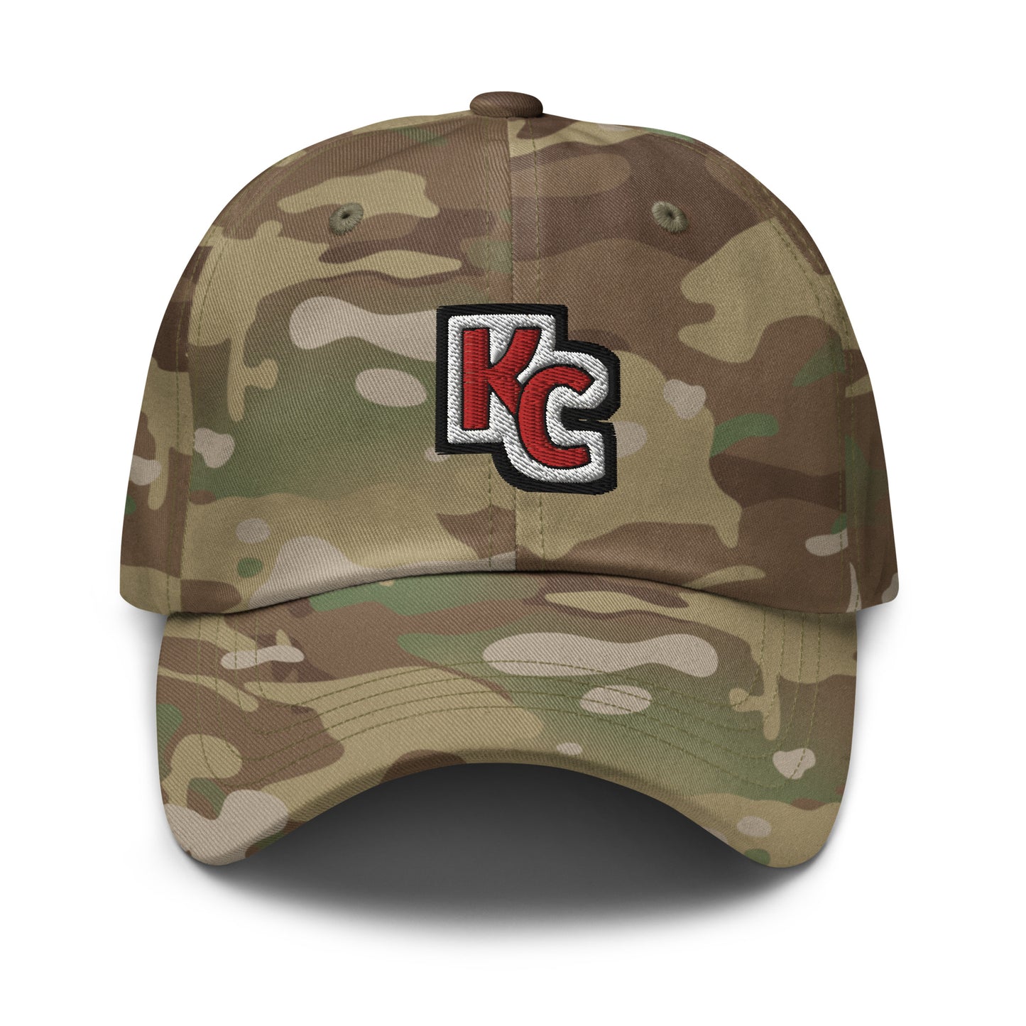 Chiefs Camo Hat / Kc Hat / Kansas City Chiefs Multicam dad hat