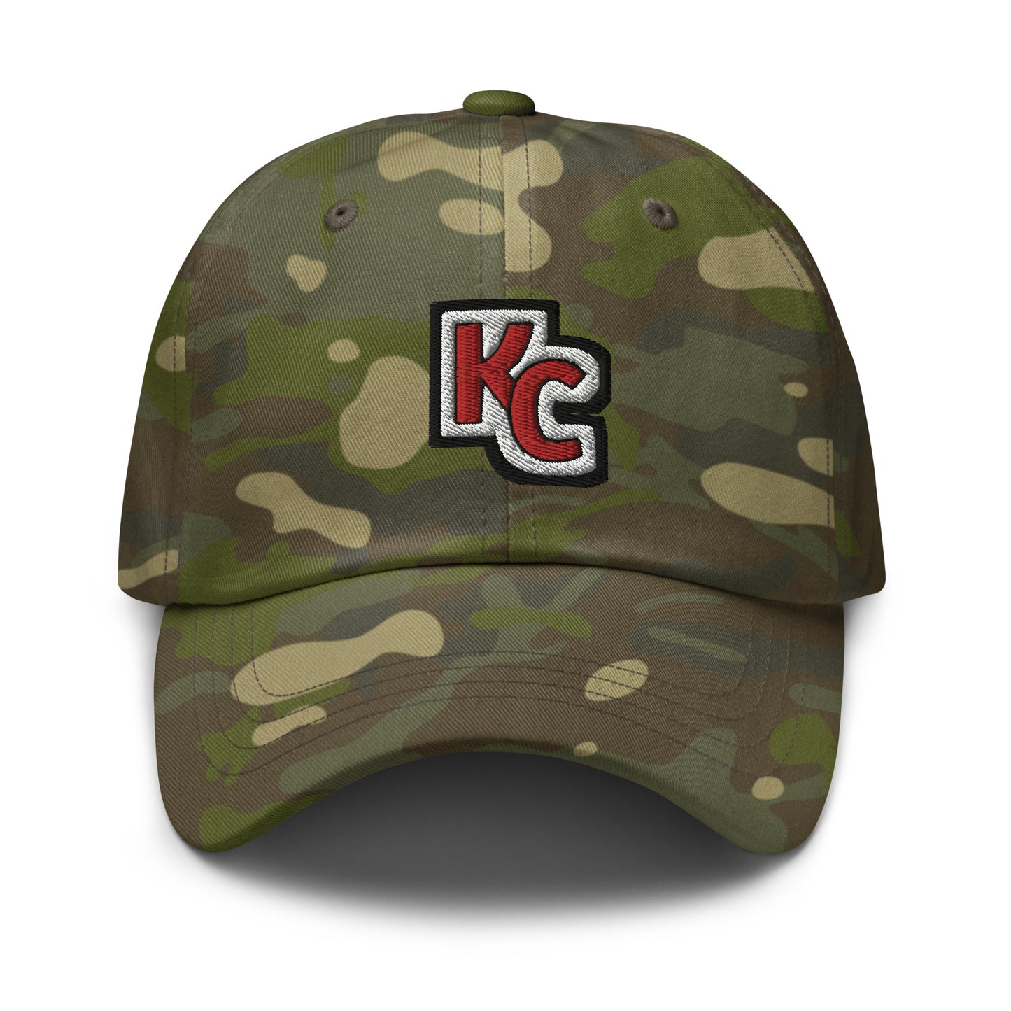 Chiefs Camo Hat / Kc Hat / Kansas City Chiefs Multicam dad hat