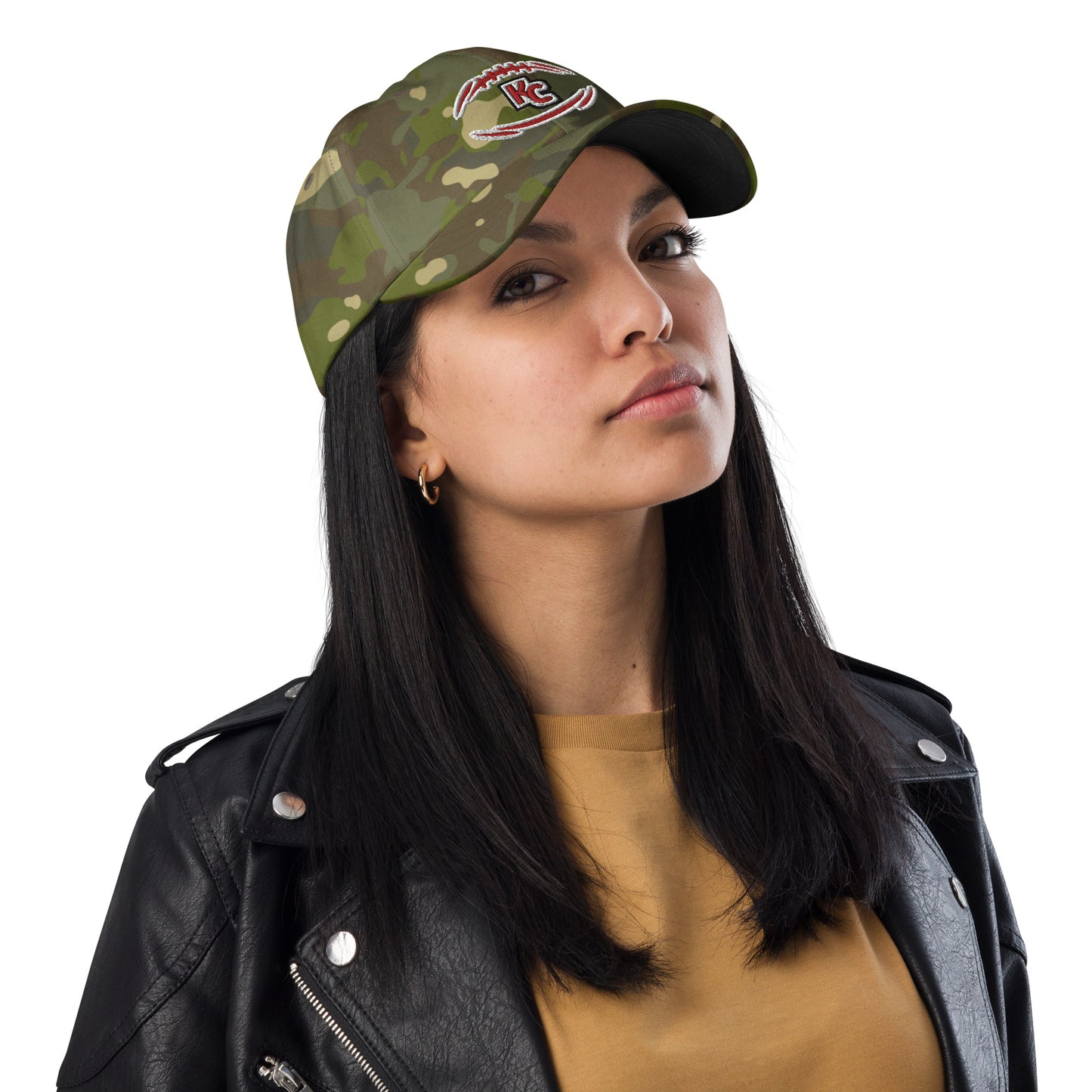 Chiefs Camo Hat / Kc Hat / Kansas City Chiefs Multicam dad hat