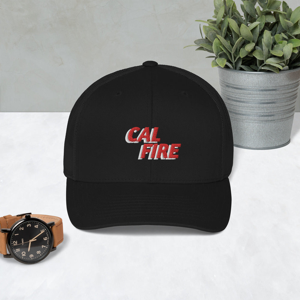 Kyle Shanahan Hat / Cal Fire Hat / 49ers Hat / Trucker Cap Black