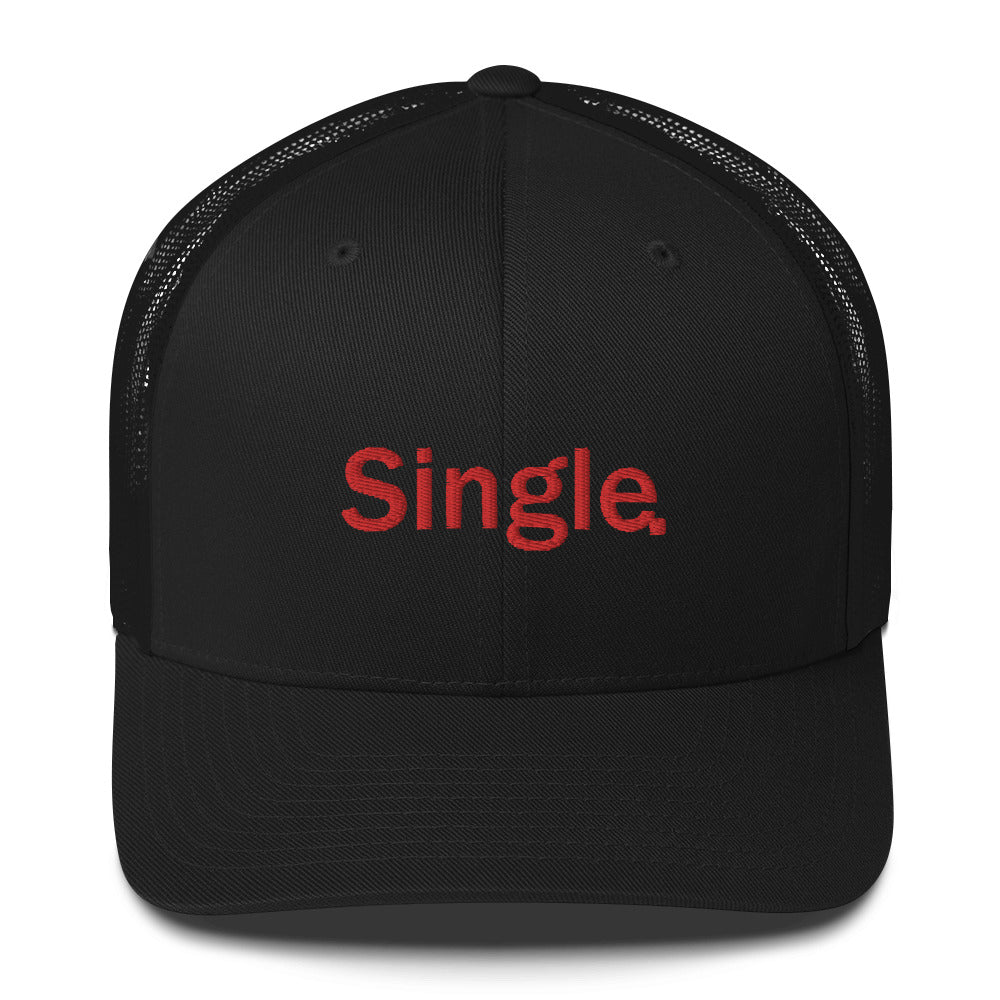 Single hat / Valentine's day hat / Trucker Cap