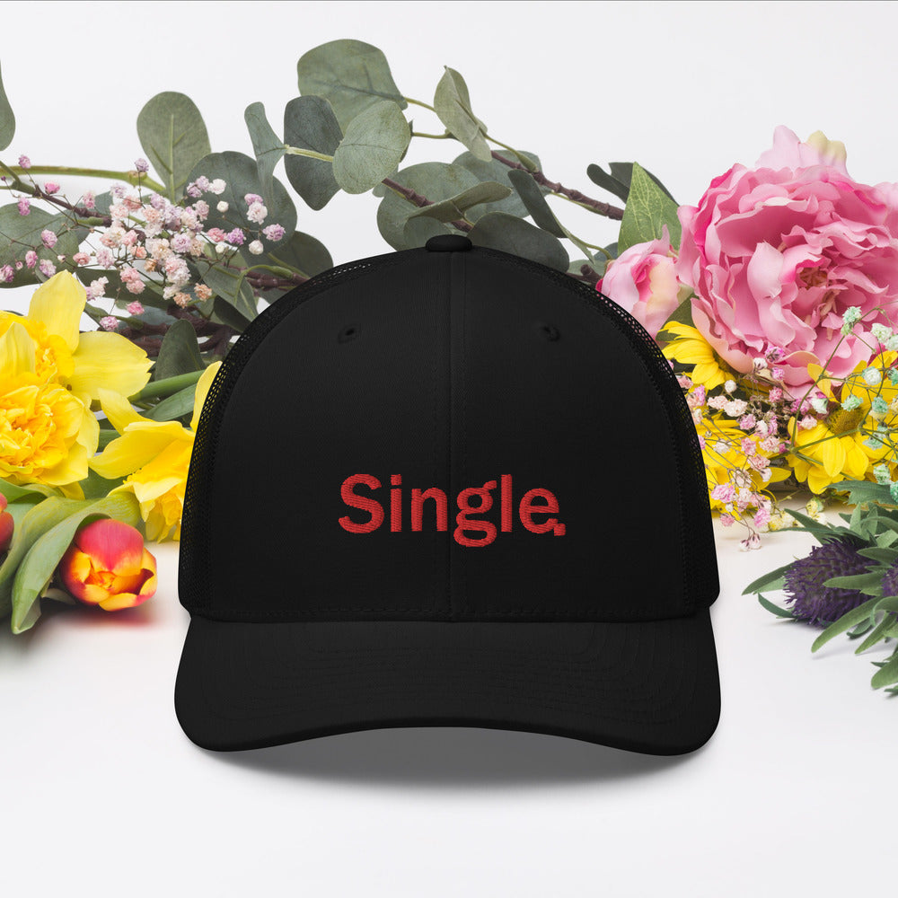 Single hat / Valentine's day hat / Trucker Cap