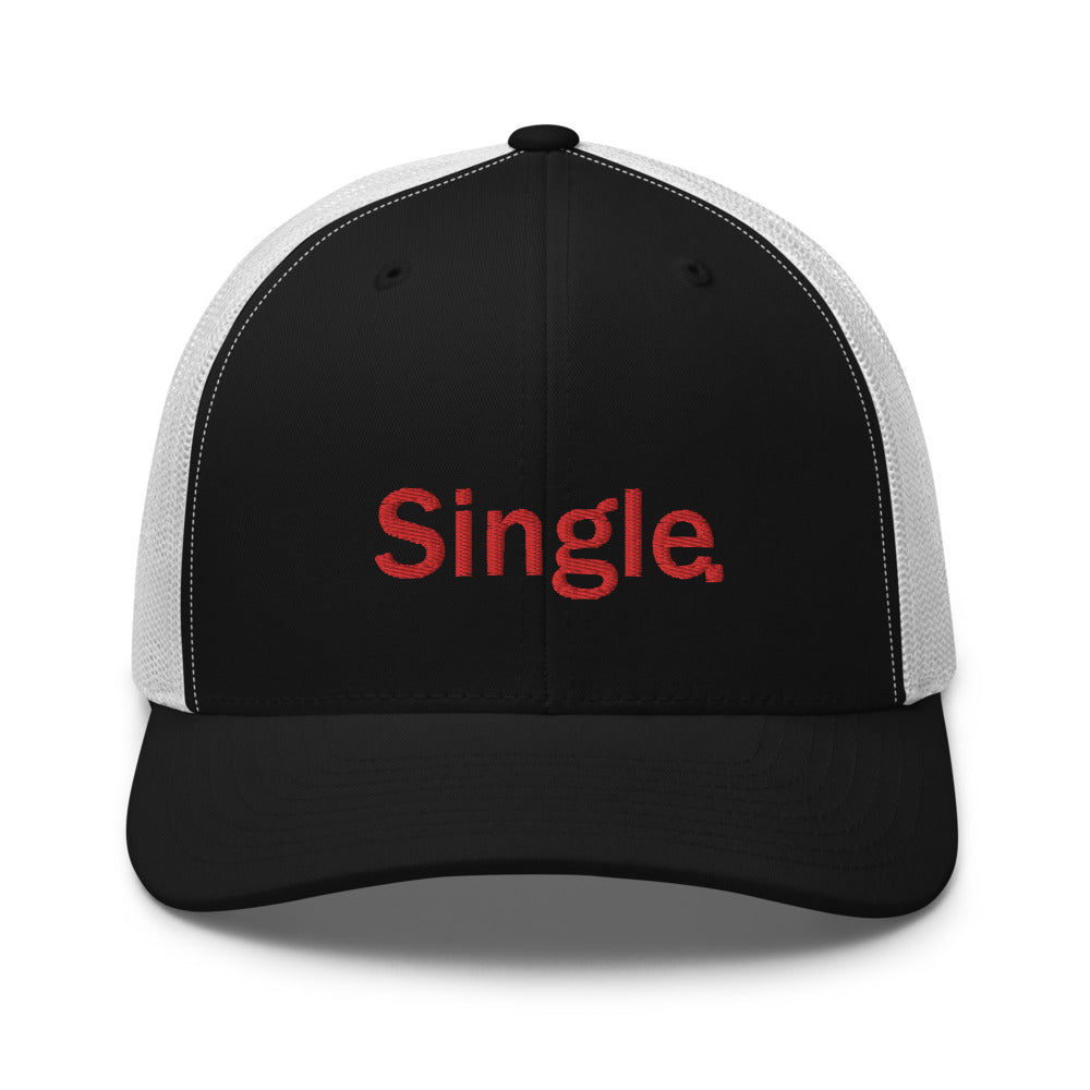 Single hat / Valentine's day hat / Trucker Cap