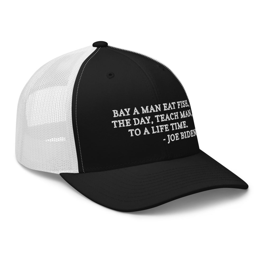 Buy A Man Eat Fish Dad Hat Beach Hats For Men Cartoon, 45% OFF