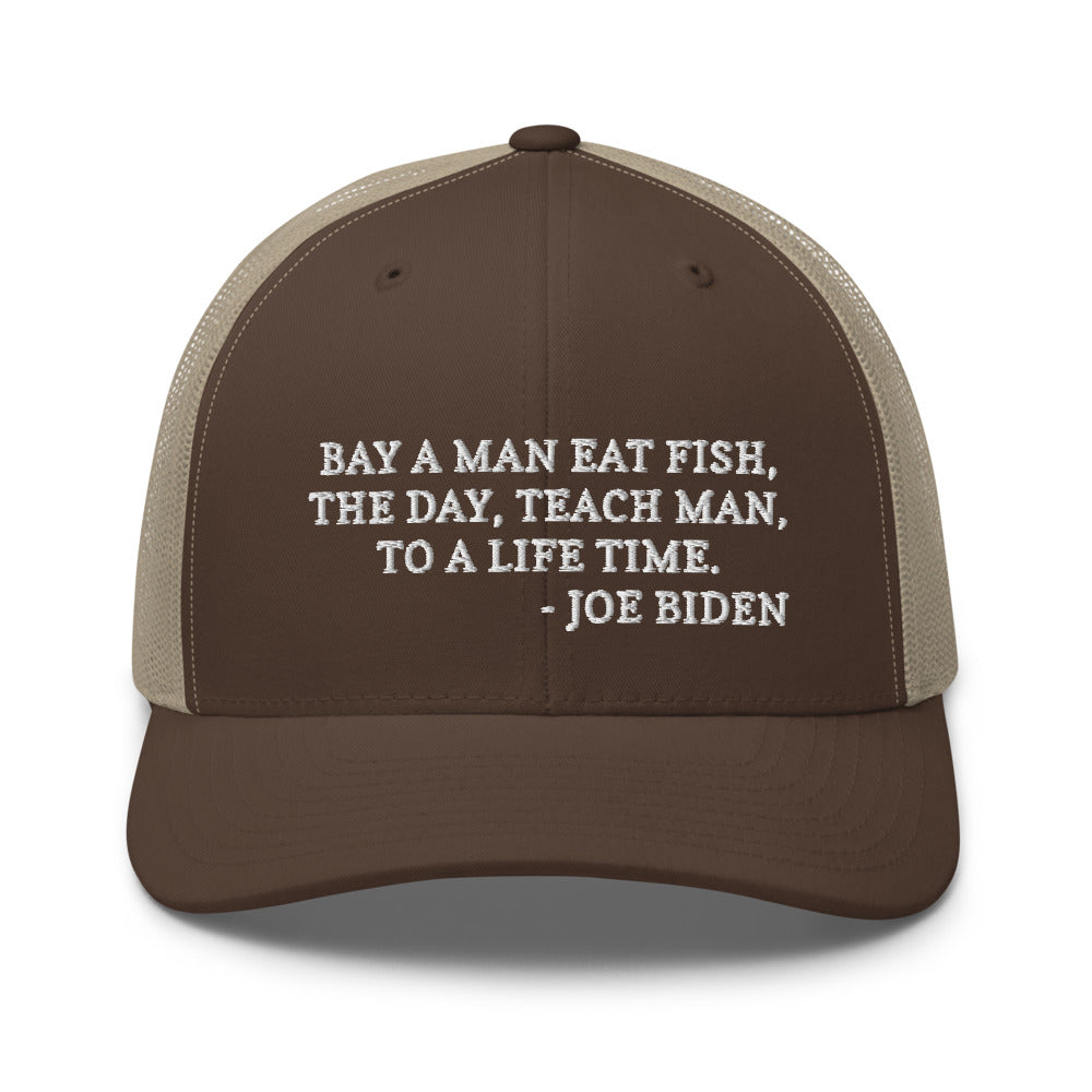 Buy A Man Eat Fish hat / Trucker Cap