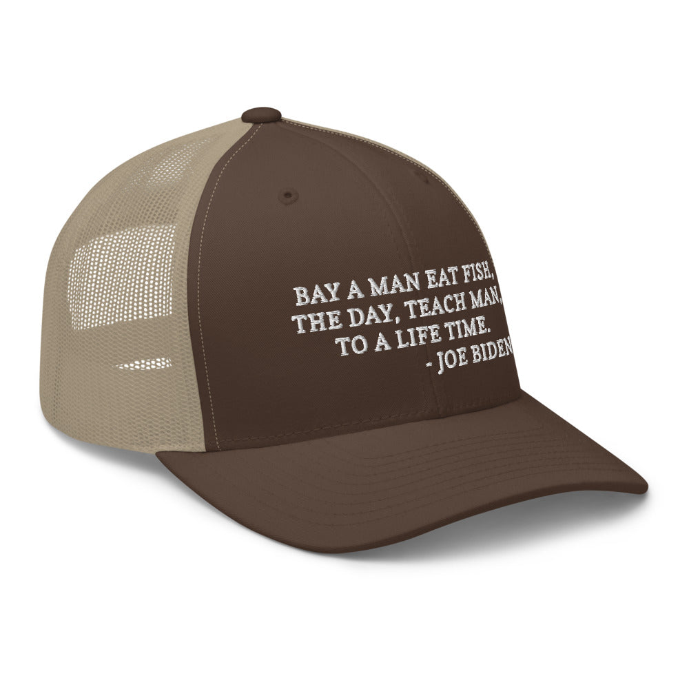 Buy A Man Eat Fish hat / Trucker Cap