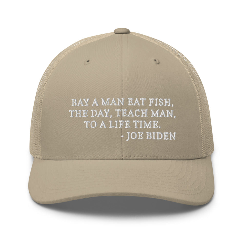 Buy A Man Eat Fish hat / Trucker Cap