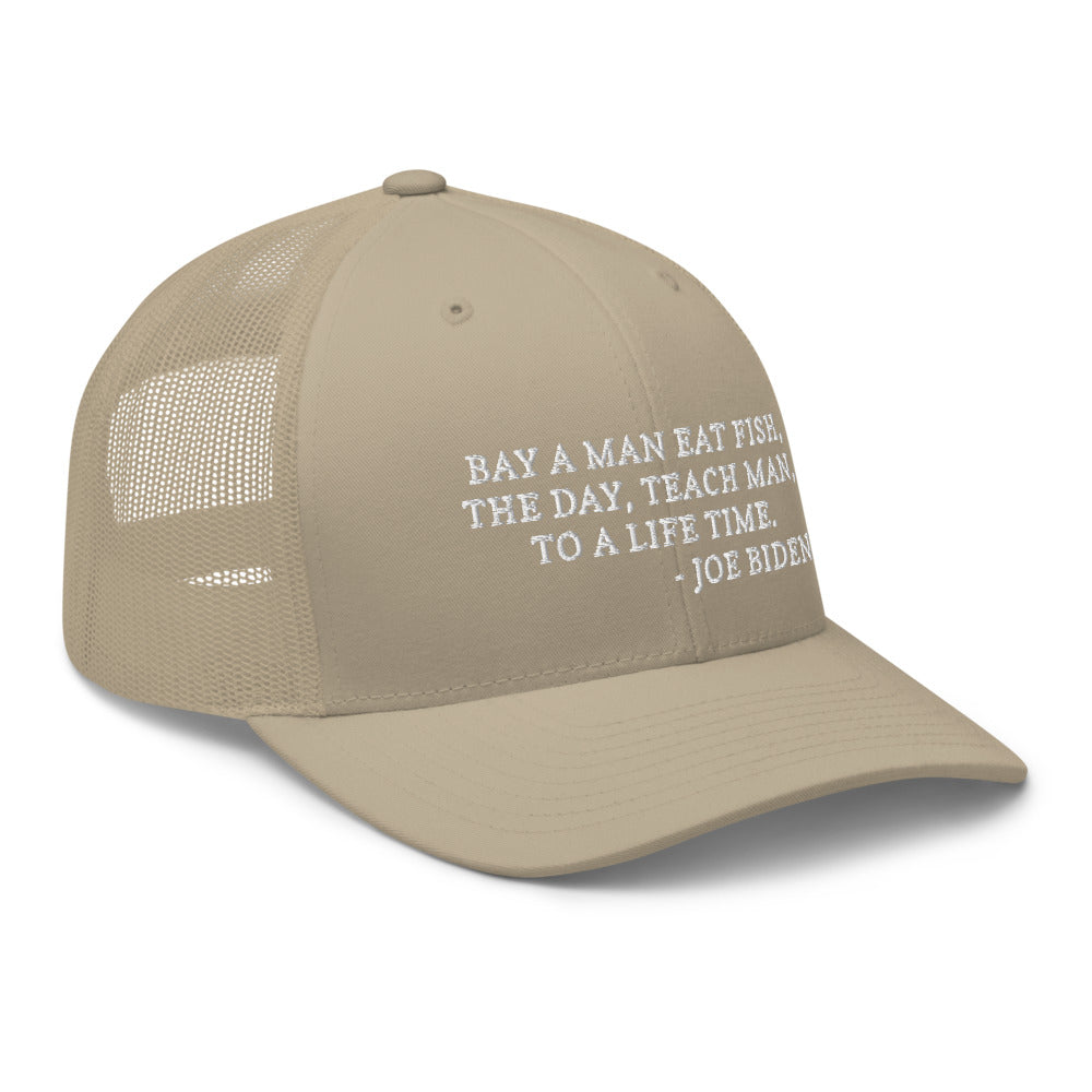 Buy A Man Eat Fish hat / Trucker Cap