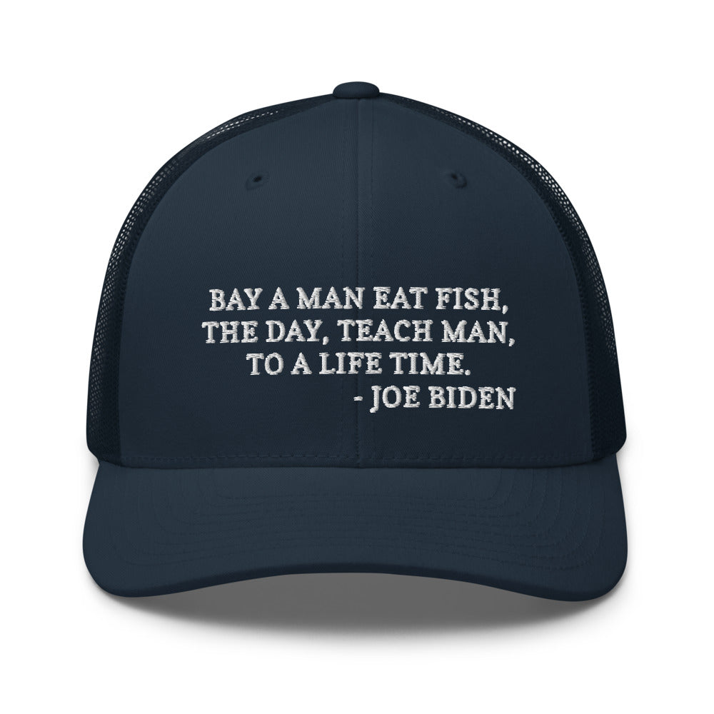 Buy A Man Eat Fish hat / Trucker Cap