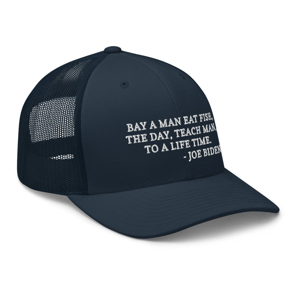 Buy A Man Eat Fish hat / Trucker Cap