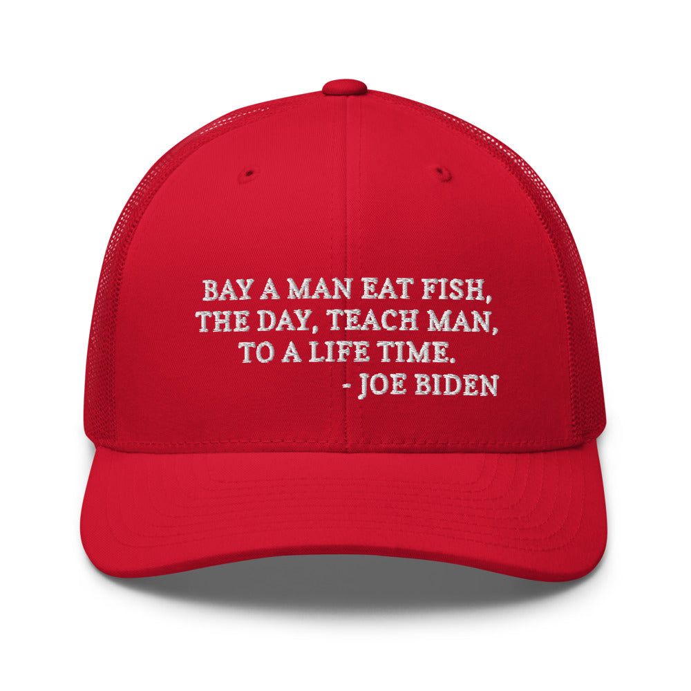 Buy A Man Eat Fish hat / Trucker Cap