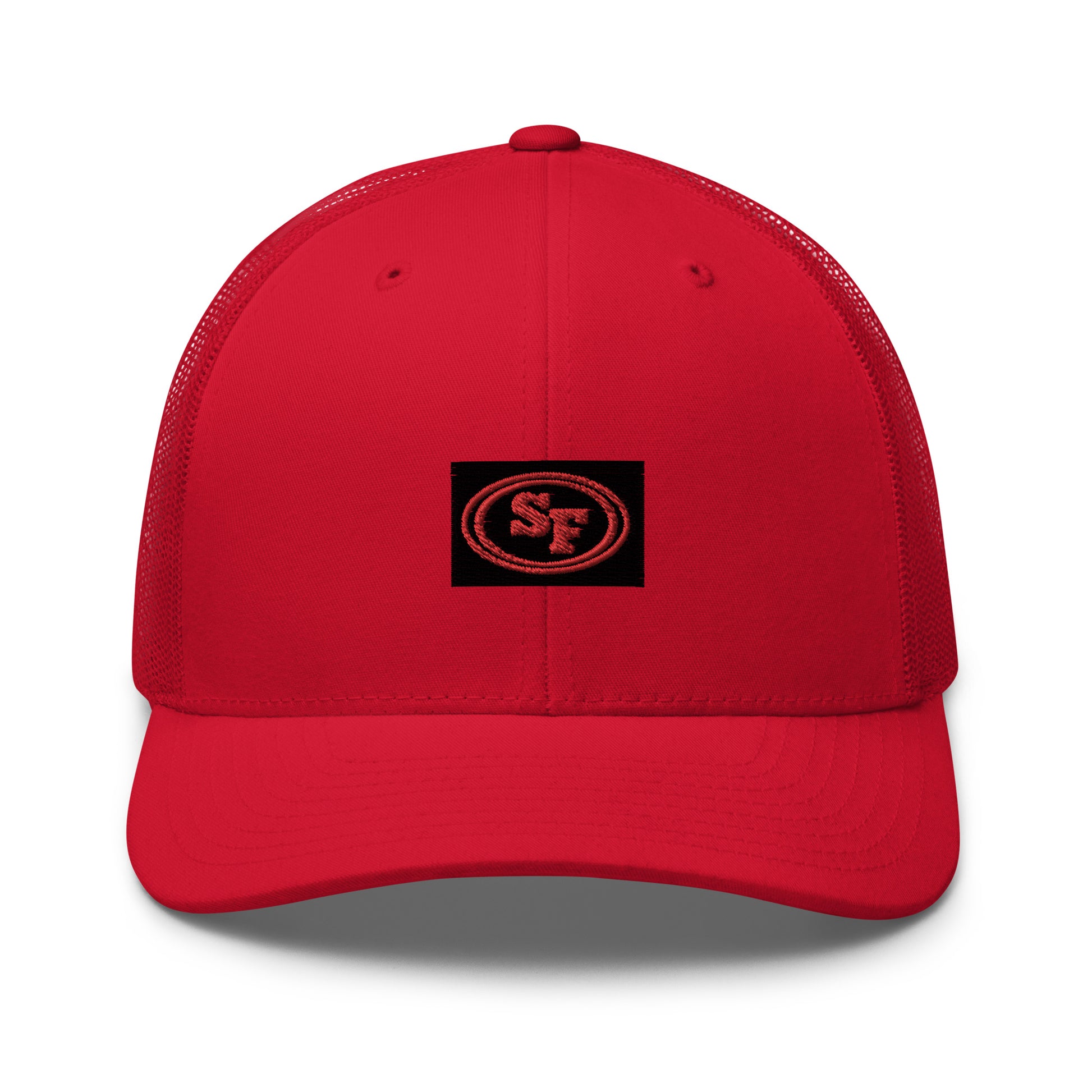 San Francisco Hat / 49ers Hat / Kyle Shanahan Trucker Cap Navy/ White