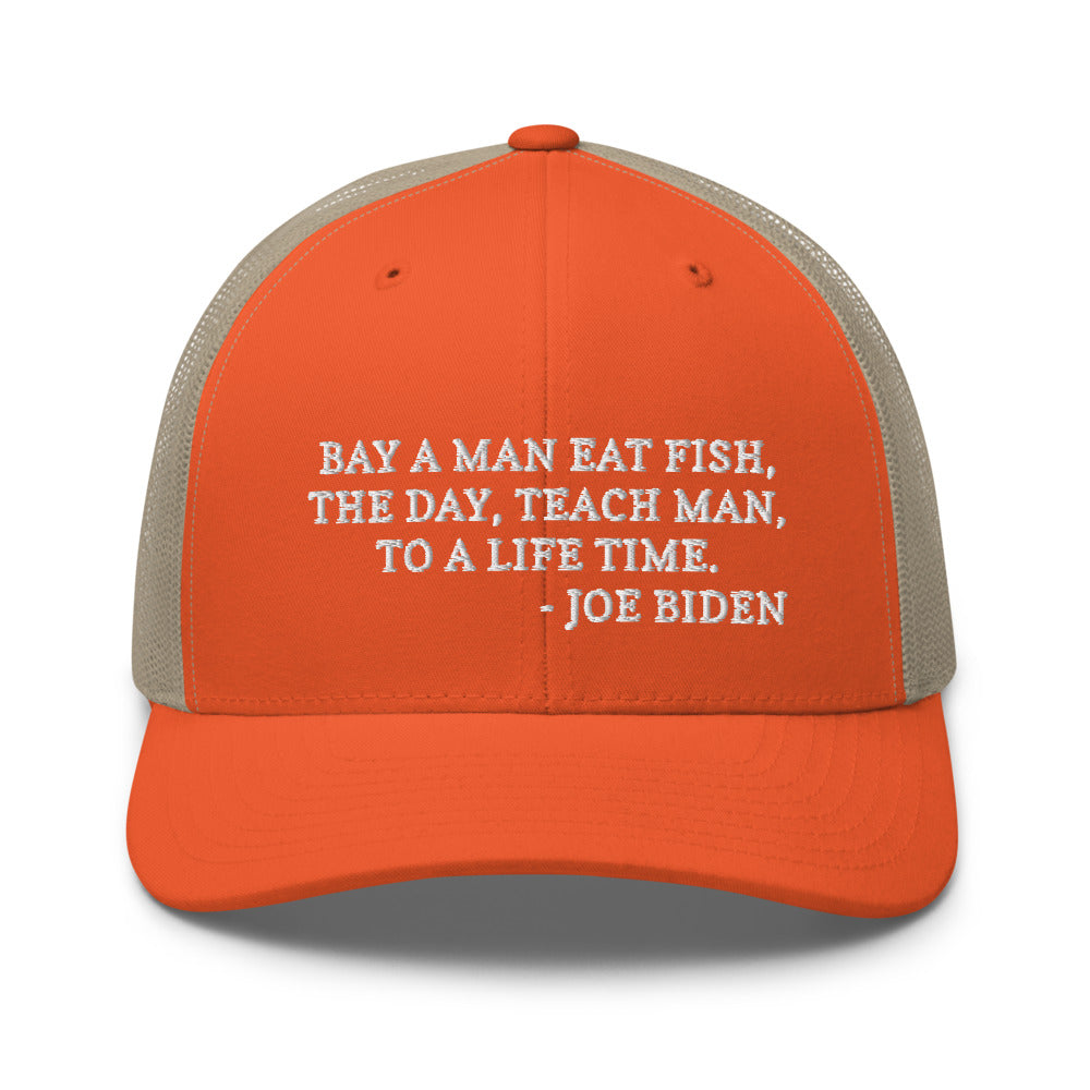 Buy A Man Eat Fish hat / Trucker Cap