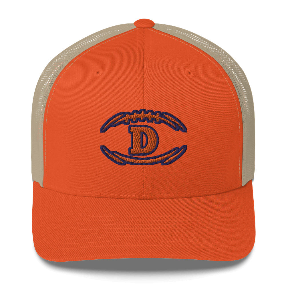 Broncos Hat / Denver Broncos Hat / D Hat / Trucker Cap Red