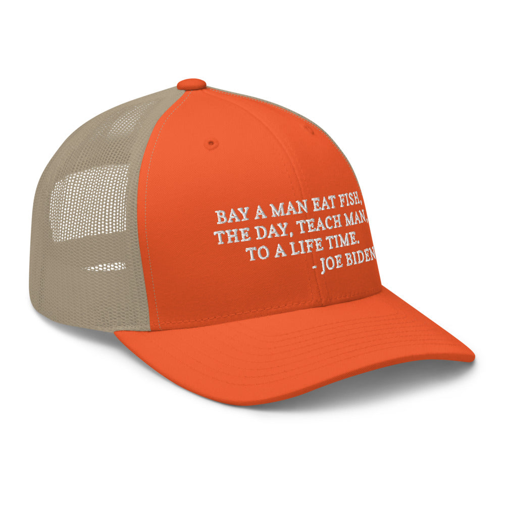 Buy A Man Eat Fish hat / Trucker Cap