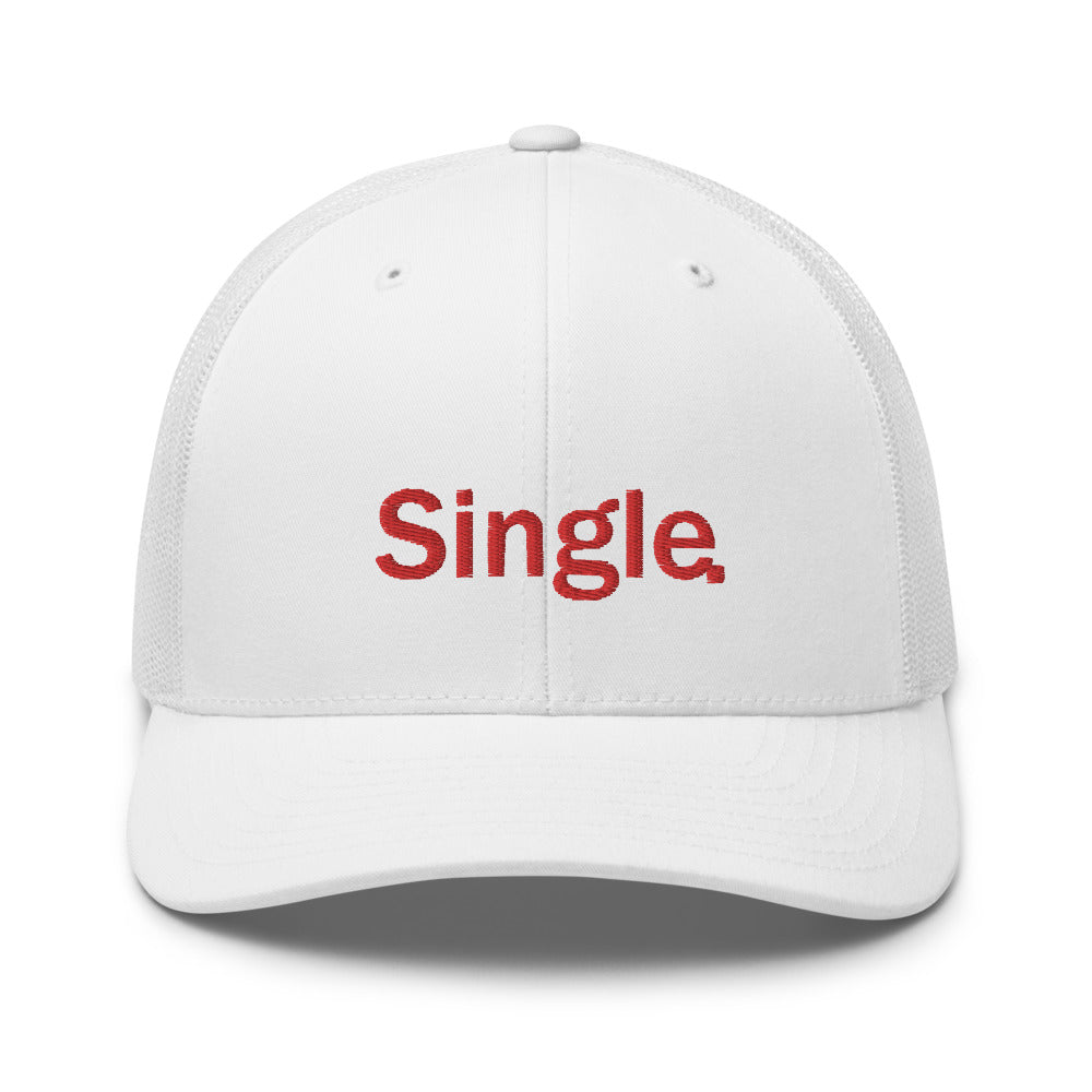 Single hat / Valentine's day hat / Trucker Cap