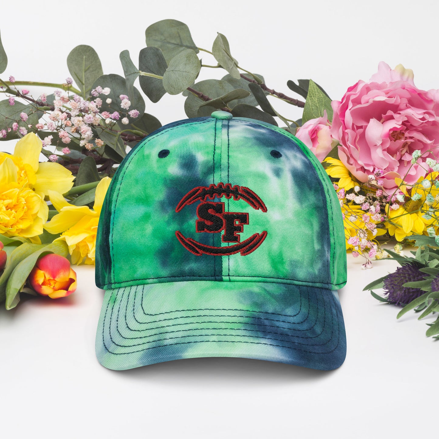 Kansas City Tie dye hat / Chiefs Tie dye hat / KC Tie dye hat