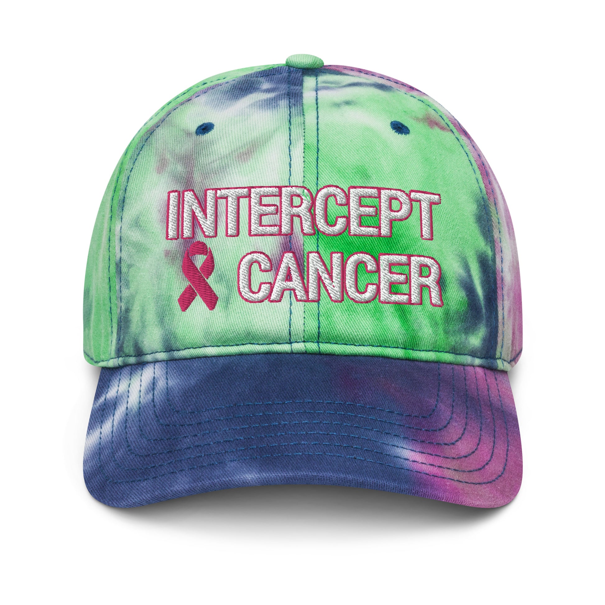 Intercept Cancer Hat / Cancer Hat / Intercept Cancer Tie dye hat