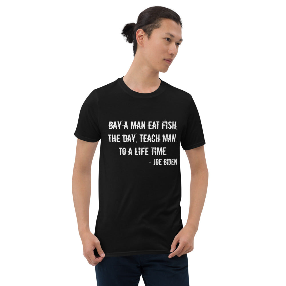 Buy A Man Eat Fish t-shirt / Short-Sleeve Unisex T-Shirt