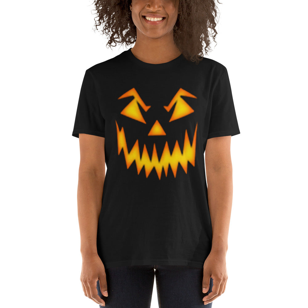 Fiery Face T-Shirt / Scary Face T-Shirt / Halloween Day T-Shirt