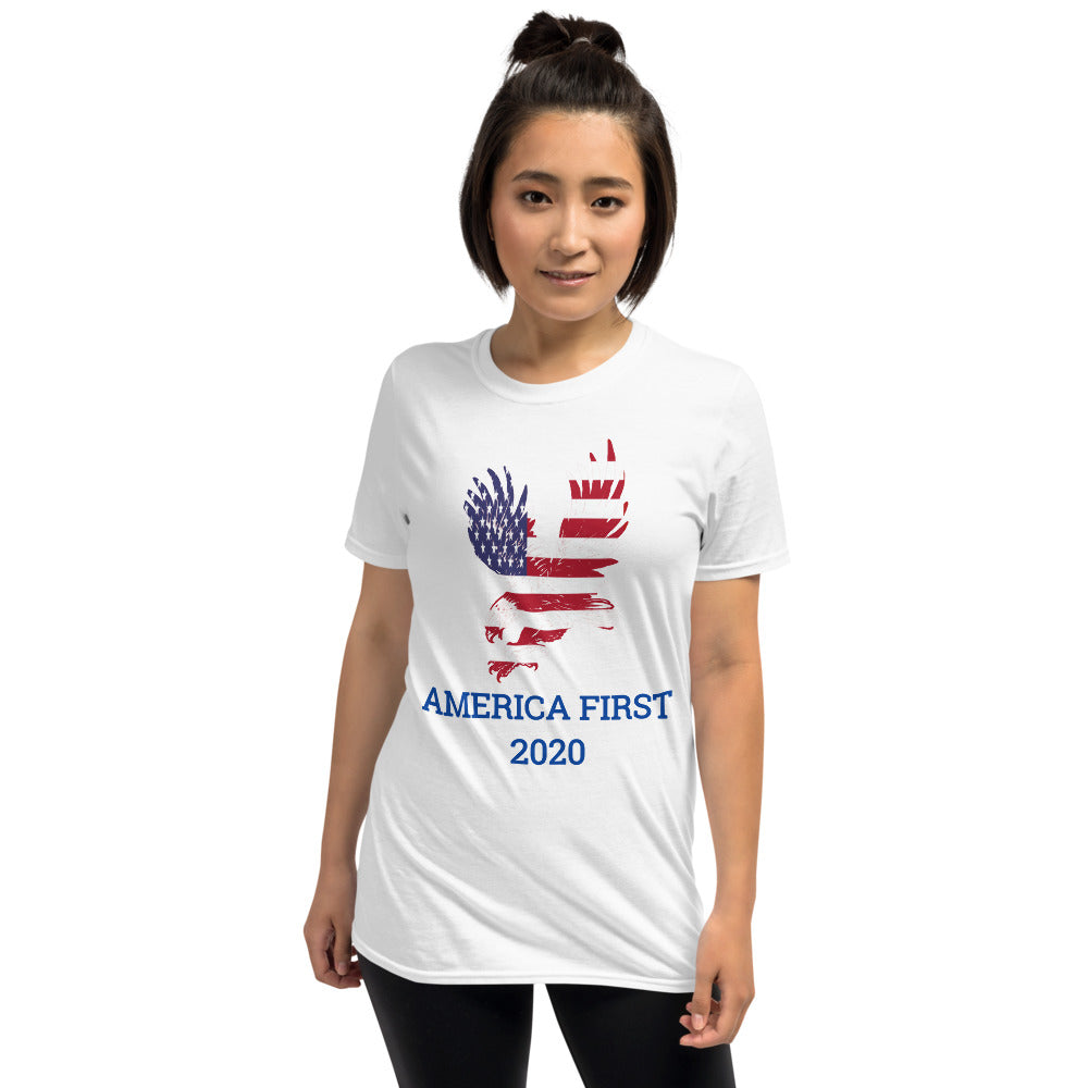 America First T-shirt / Iron Eagle Short-Sleeve Unisex T-Shirt