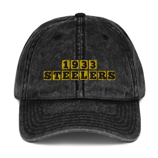 Steelers hat / 1933 Steelers hat / waffle hat/Vintage Cotton Twill Cap