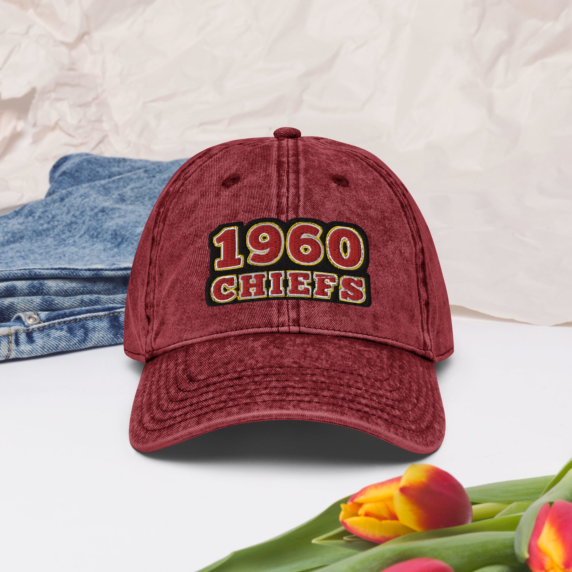 Kansas City Hat / Chiefs Hat / Kansas City Chiefs Vintage Cap Navy
