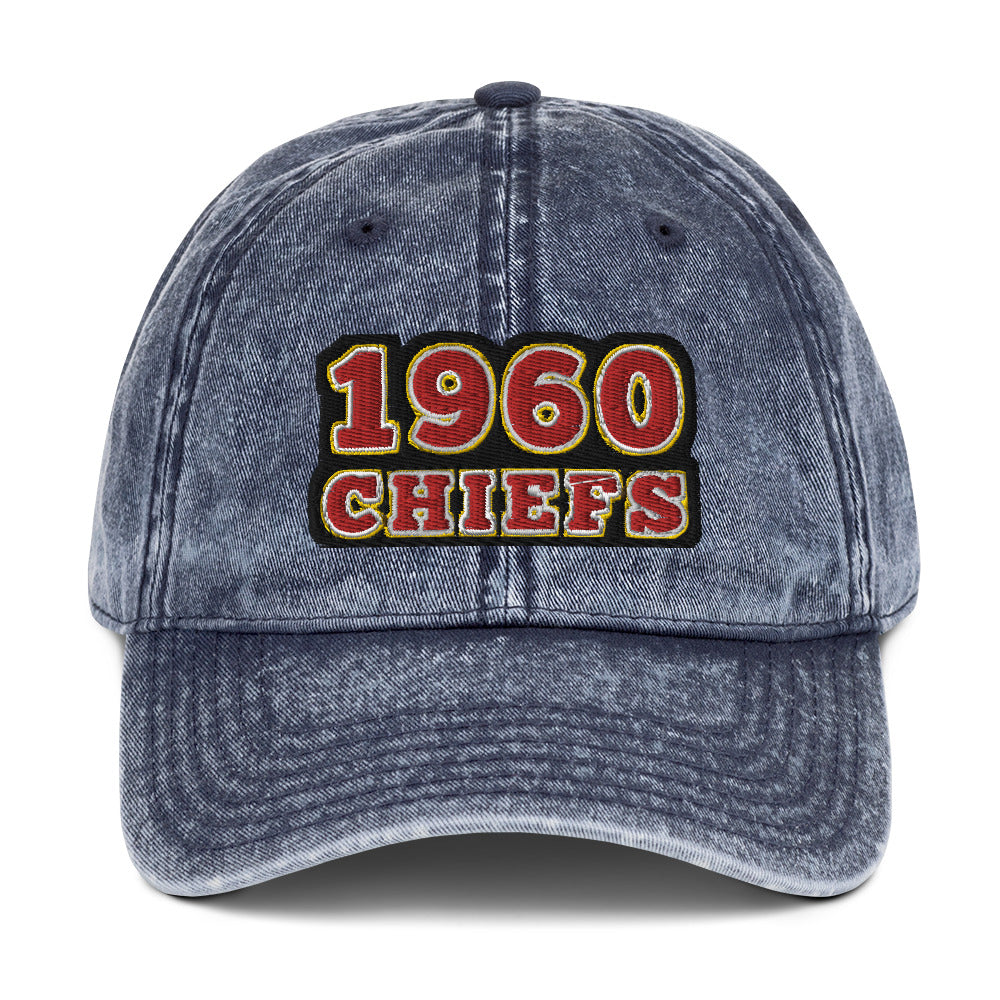 Kansas City Hat / Chiefs Hat / Kansas City Chiefs Vintage Cap Navy